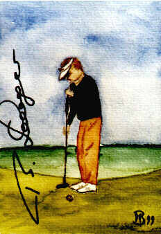 Aquarell Bernhard Langer