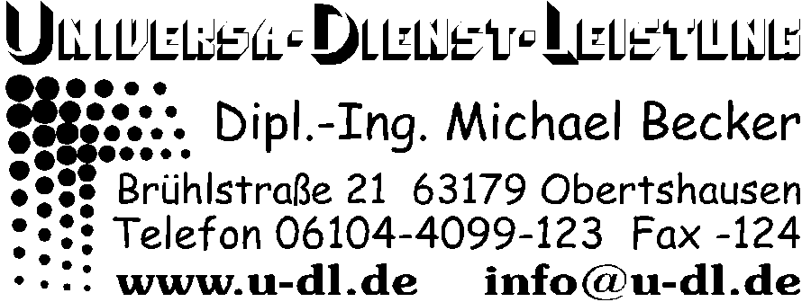 Universa Dienst Leistung Dipl.-Ing. Michael Becker